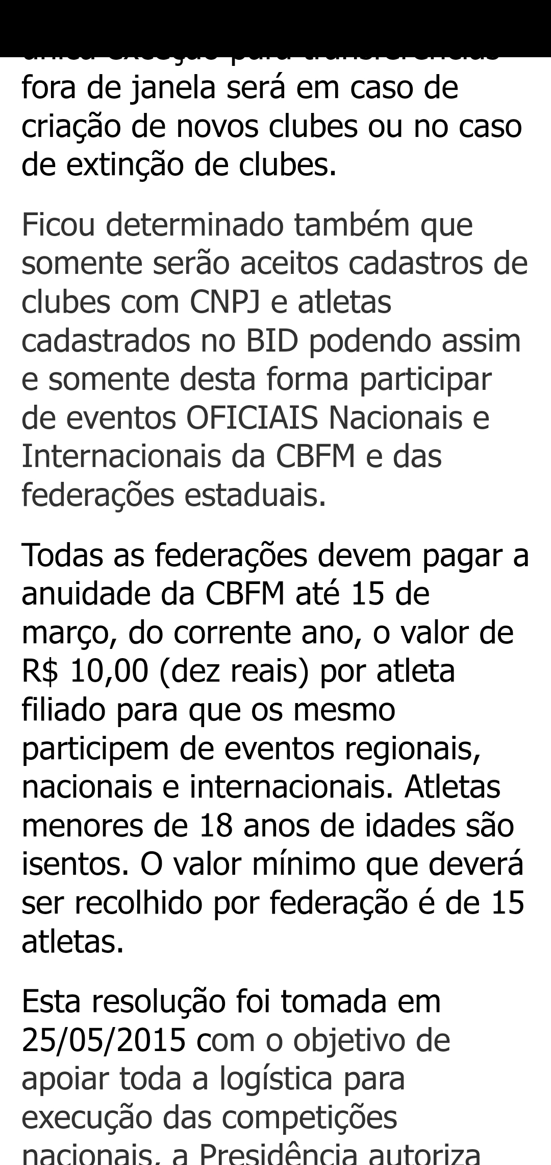 Informes CBFM – FEDERAÇÃO BRASILIENSE DE FUTEBOL DE MESA, image size:1080x2280